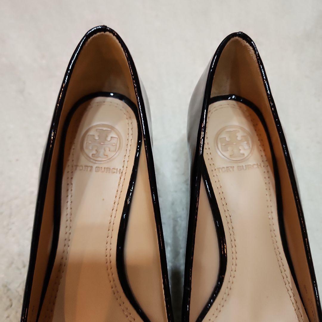 新品未使用試着のみ:Tory Burch ブラック フラットシューズ 箱付き