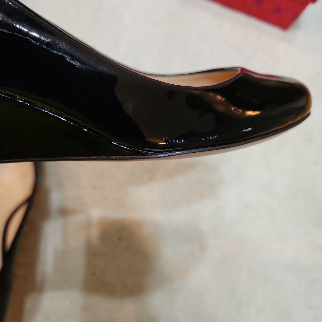 新品未使用試着のみ:Tory Burch ブラック フラットシューズ 箱付き