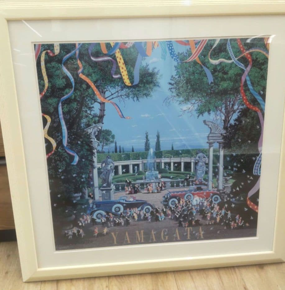 ヒロヤマガタ　ウェディングデイ　大判絵画　額付き　73.5×72