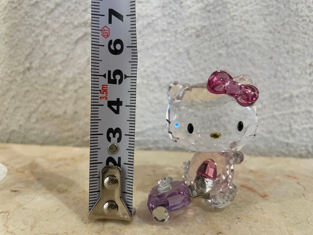 レア　補修あり　スワロフスキー　キティ　ハローキティ　置物　トラベル　旅行
