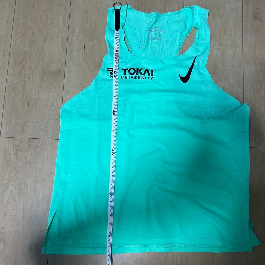 東海大学陸上部練習用エアロスイフトシングレット　サイズL 選手実使用
