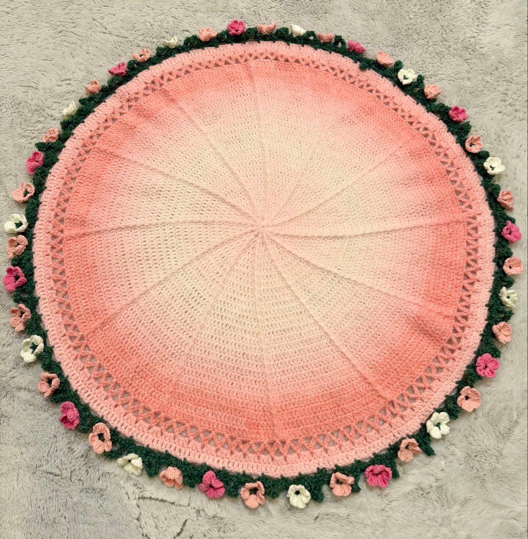 花束ブランケット 90-100㎝ ピンクグラデーション ブーケブランケット