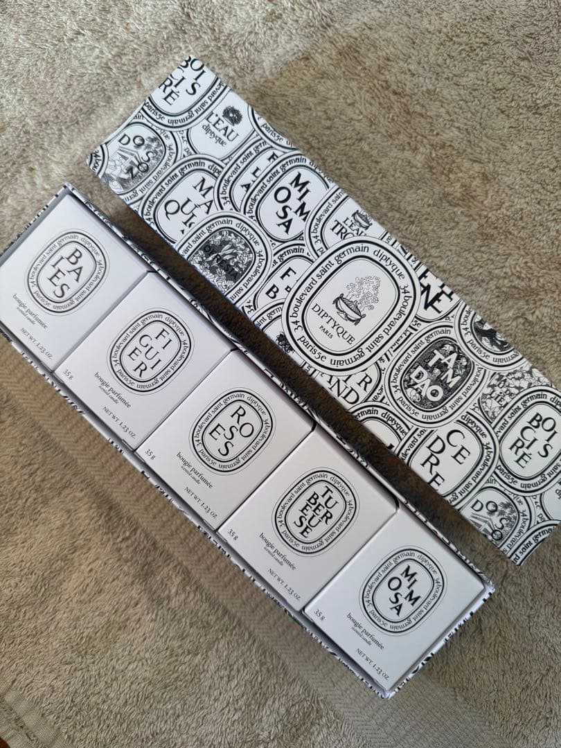 新品正規品DIPTYQUEミニキャンドルコフレ5個セット定価¥13530