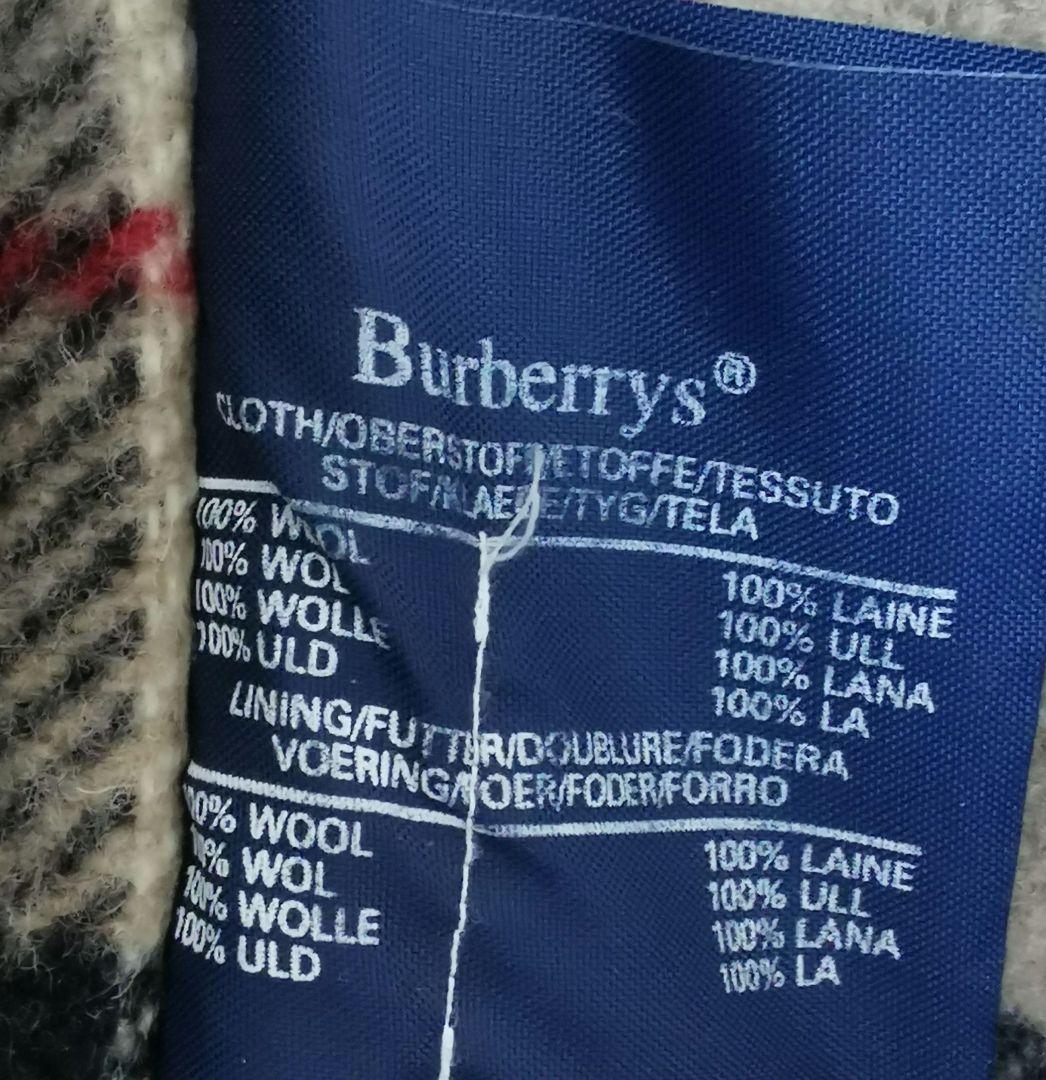 バーバリー　Burberrys　ウール ダッフルコート ノバチェック 英国製