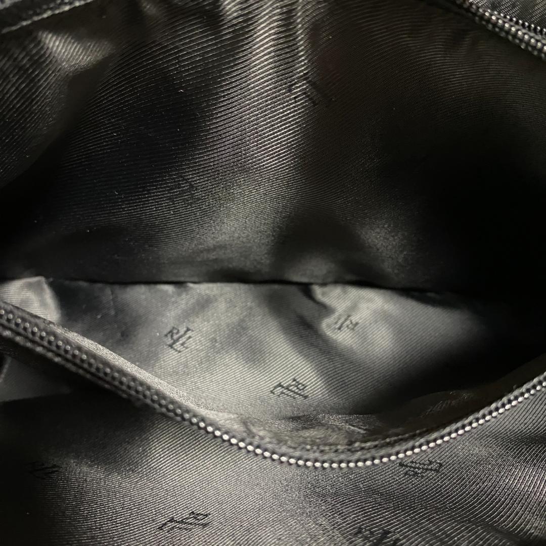 ✨極美品✨ローレンラルフローレン トートバッグ 黒 LRL金具 ナイロン 肩掛け