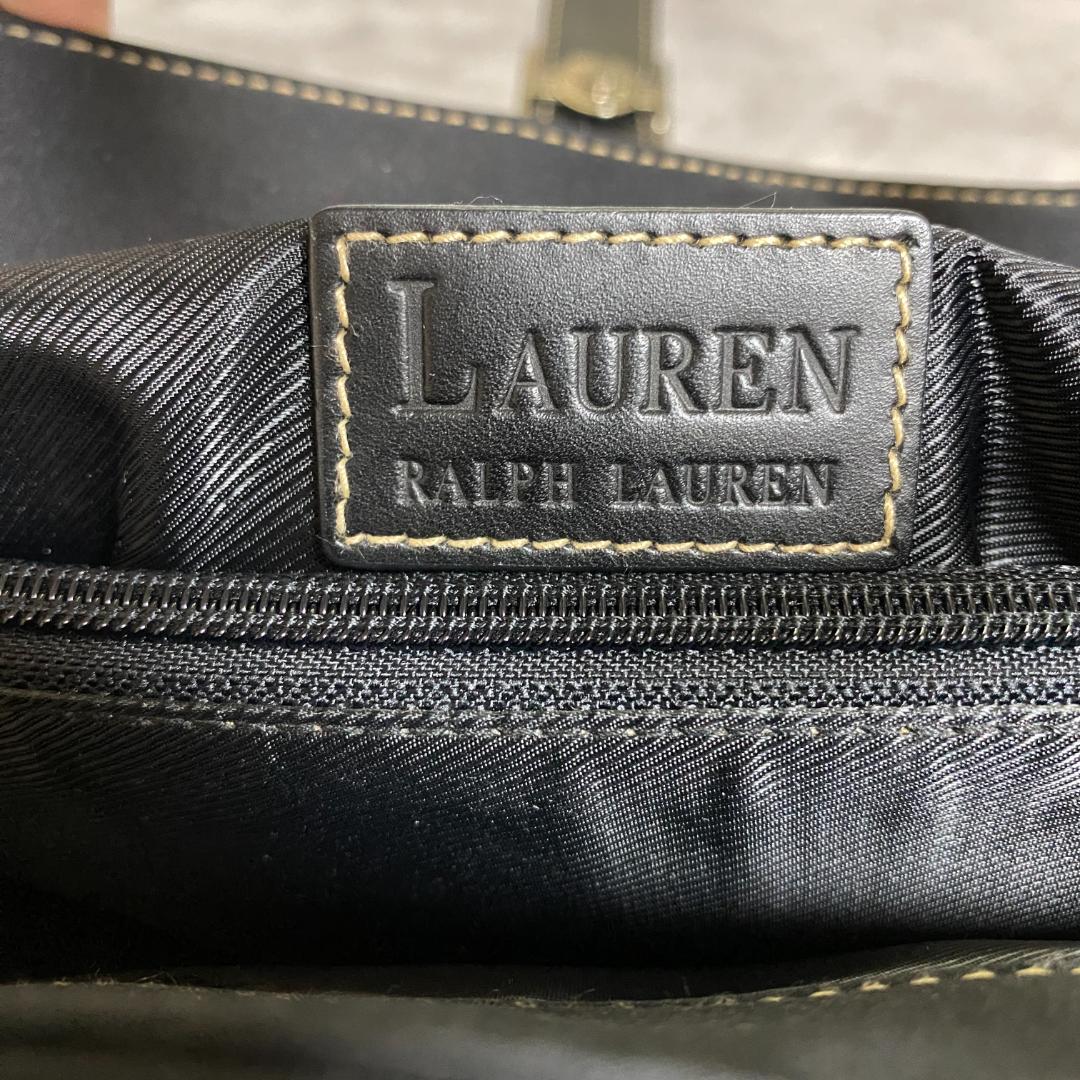 ✨極美品✨ローレンラルフローレン トートバッグ 黒 LRL金具 ナイロン 肩掛け