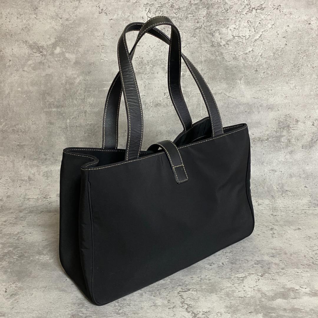 ✨極美品✨ローレンラルフローレン トートバッグ 黒 LRL金具 ナイロン 肩掛け