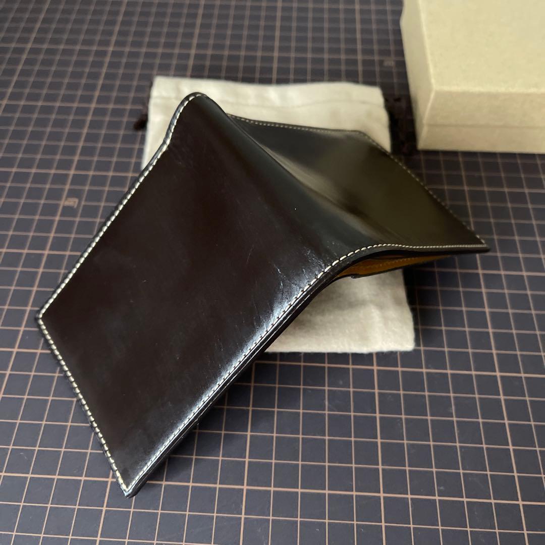 GANZOガンゾ ブライドルカジュアル二つ折り財布ブラウン