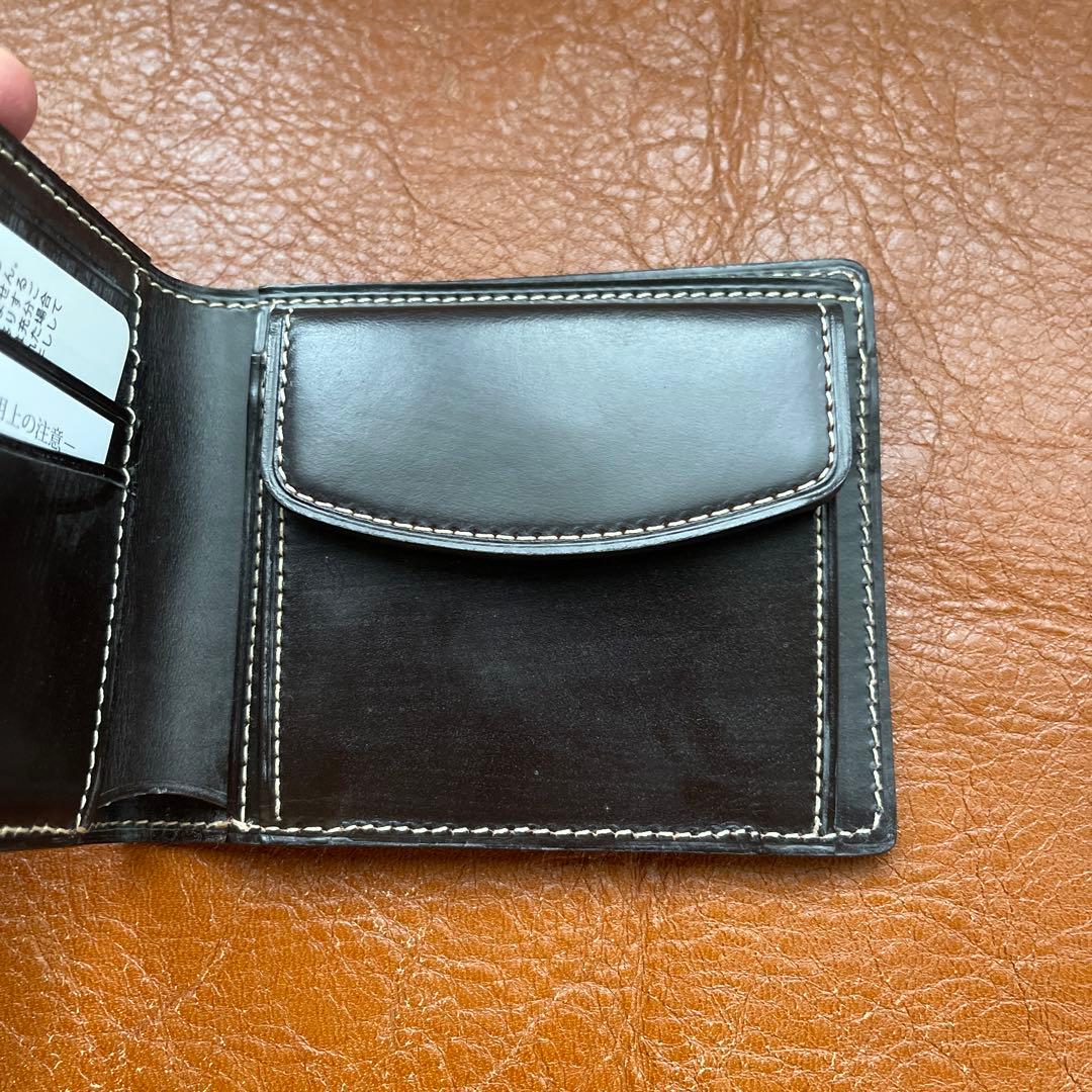 GANZOガンゾ ブライドルカジュアル二つ折り財布ブラウン