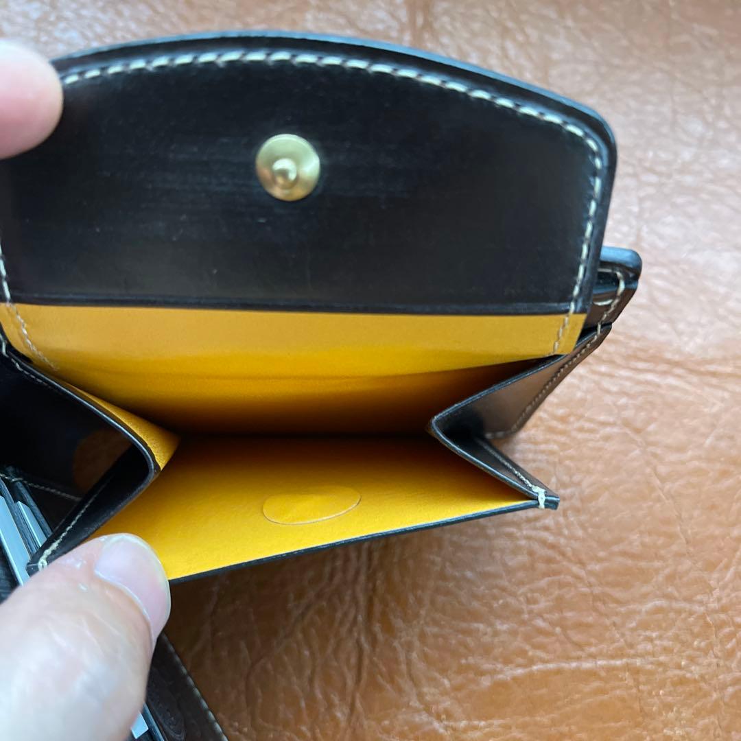 GANZOガンゾ ブライドルカジュアル二つ折り財布ブラウン