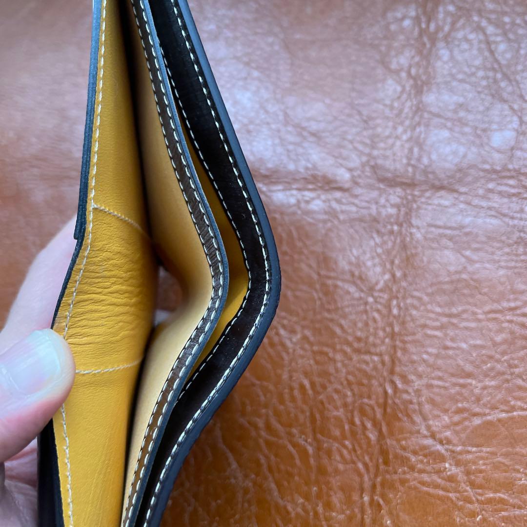 GANZOガンゾ ブライドルカジュアル二つ折り財布ブラウン