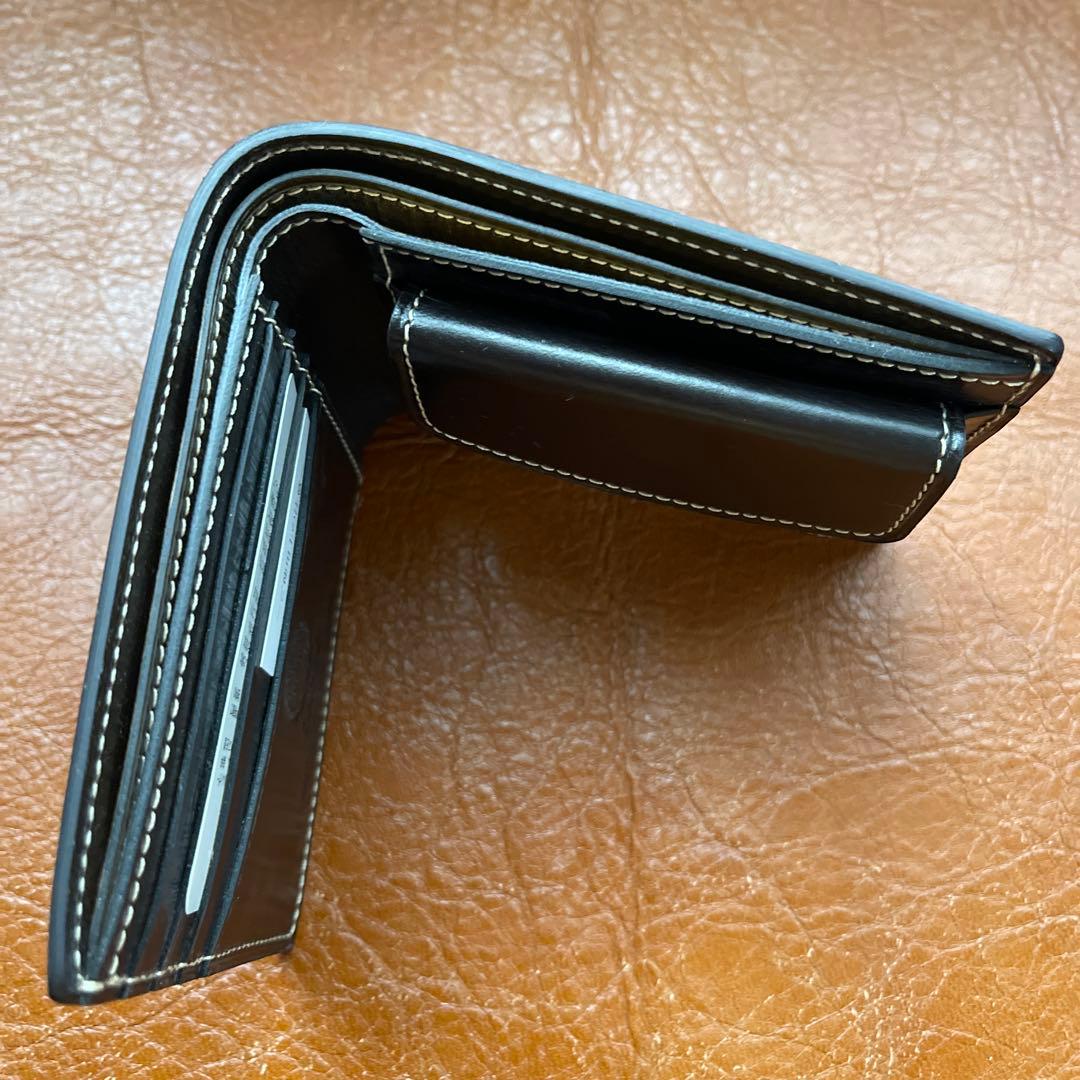 GANZOガンゾ ブライドルカジュアル二つ折り財布ブラウン