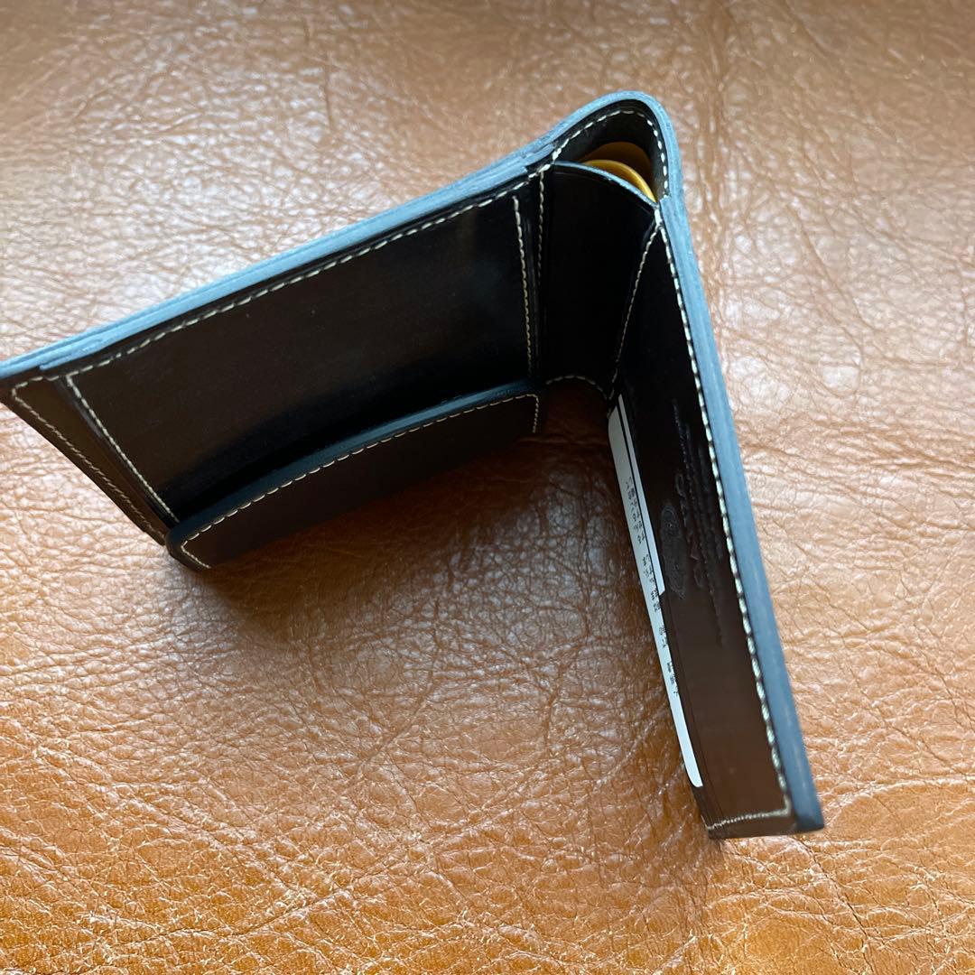 GANZOガンゾ ブライドルカジュアル二つ折り財布ブラウン