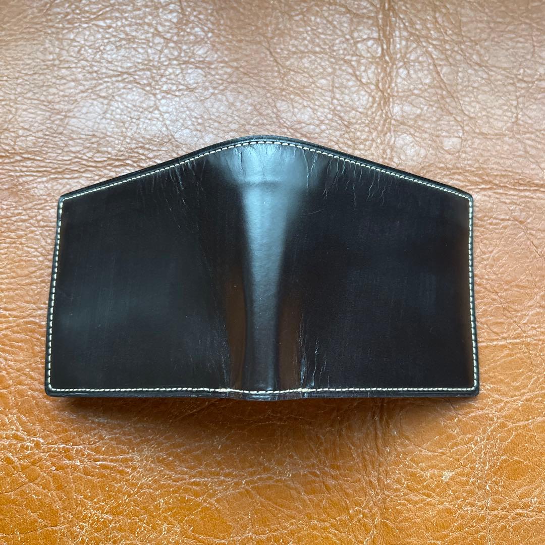 GANZOガンゾ ブライドルカジュアル二つ折り財布ブラウン