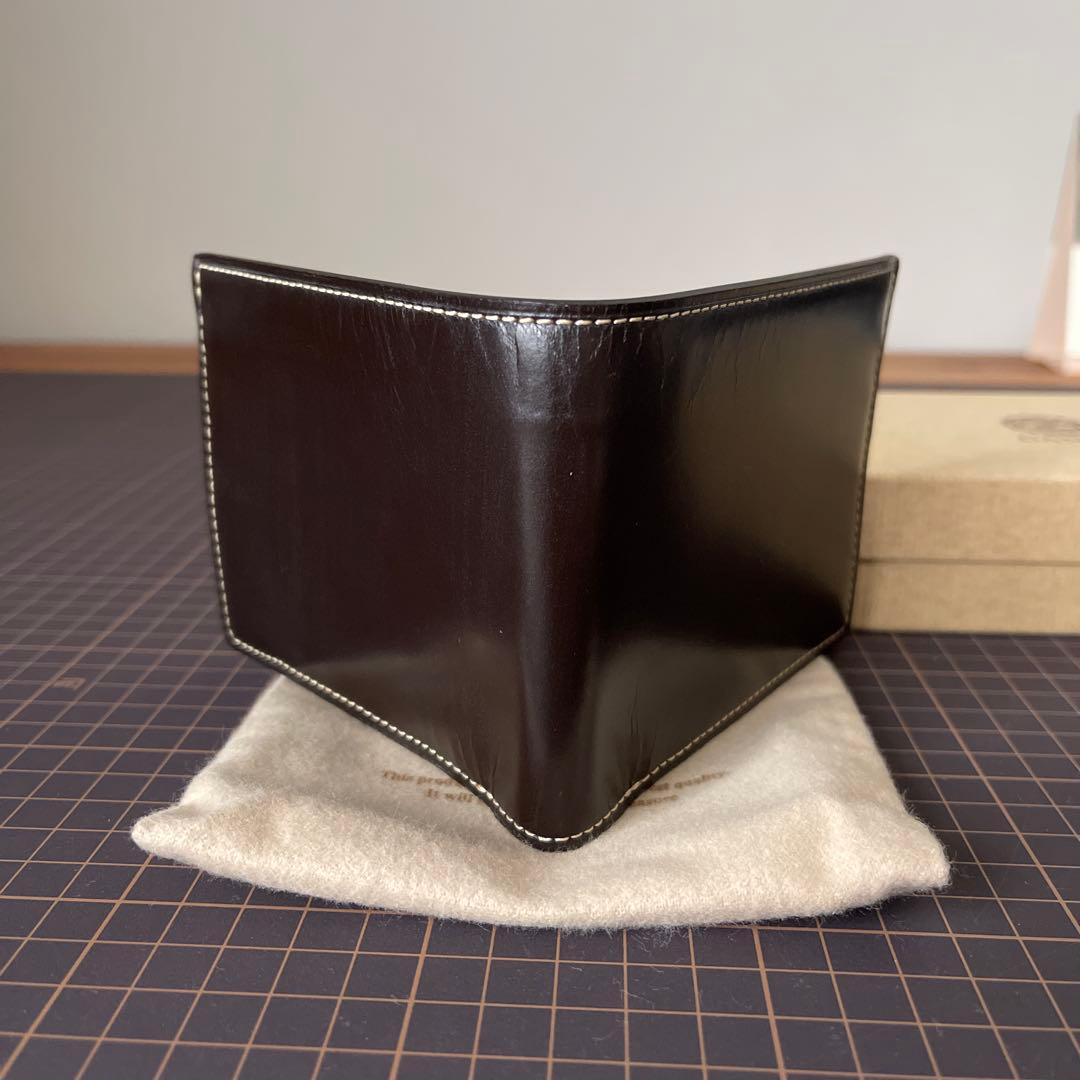 GANZOガンゾ ブライドルカジュアル二つ折り財布ブラウン