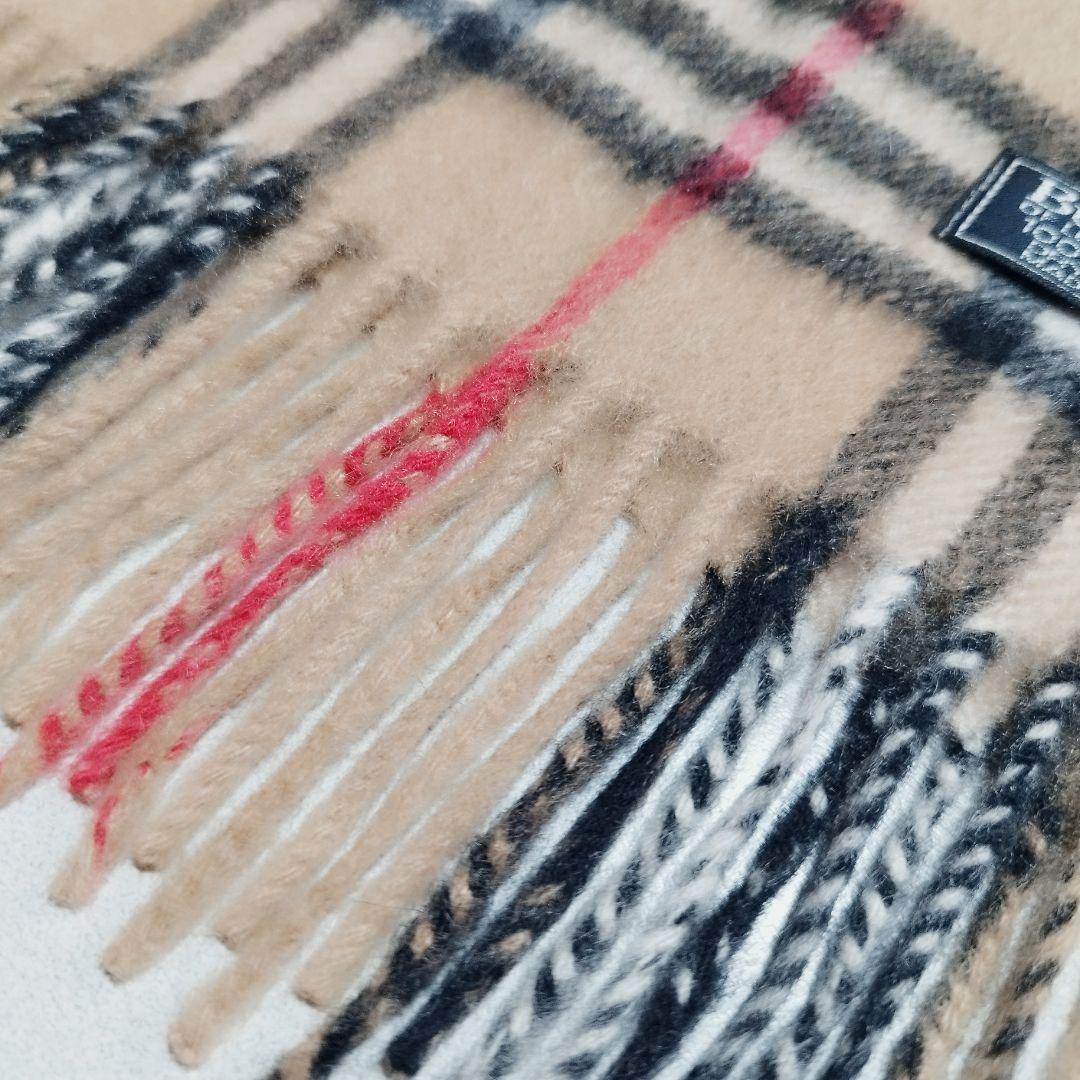 極美品 Burberry バーバリー マフラー カシミヤ100 ノバチェック
