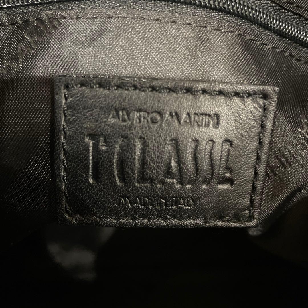 希少プリマクラッセ トートバッグ ブラック チャーム付き　世界地図柄