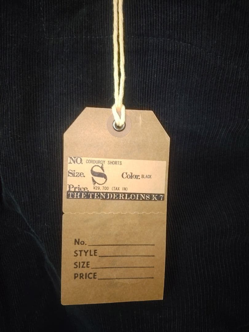 テンダーロイン　コーデュロイショーツ