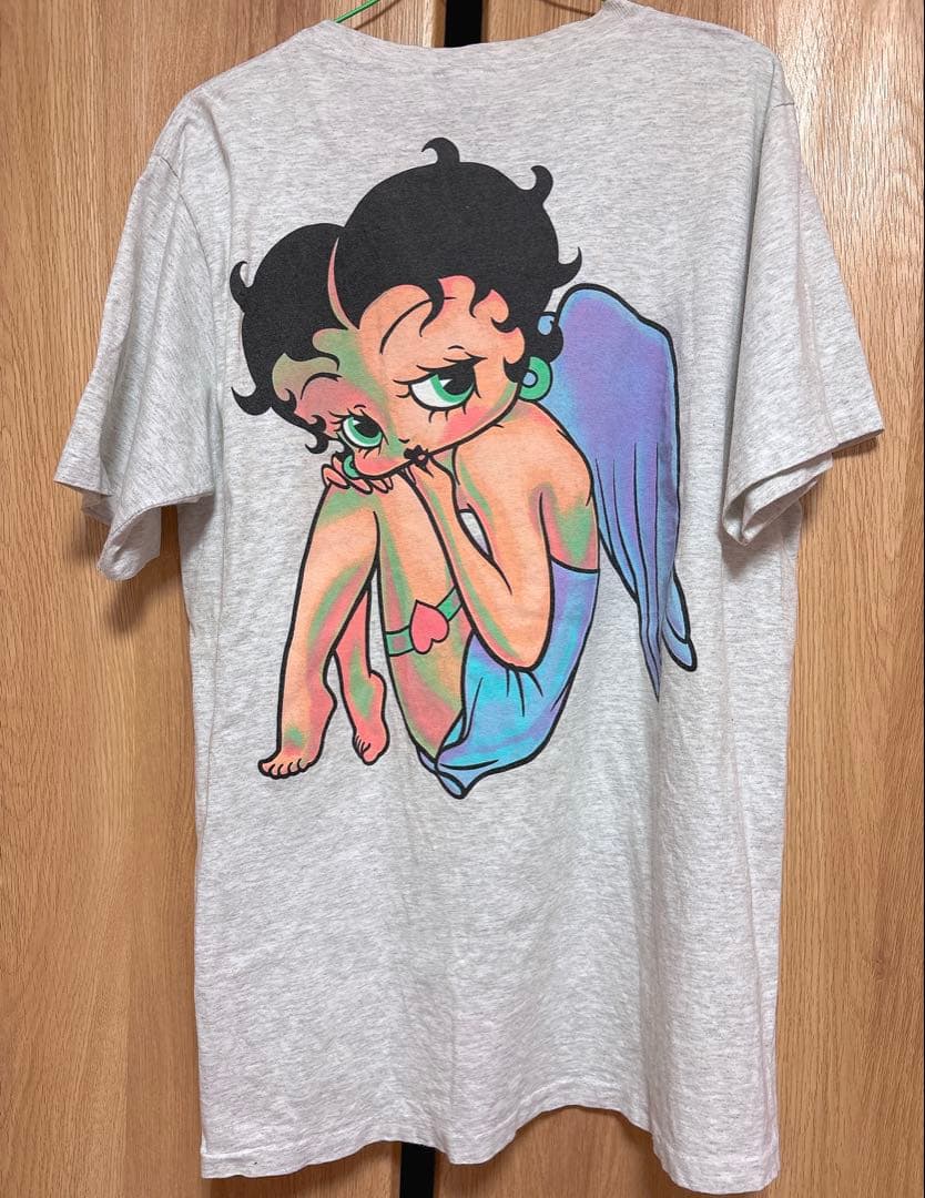 90s Betty Boop ベティブープ 天使 両面プリントTシャツ Lサイズ