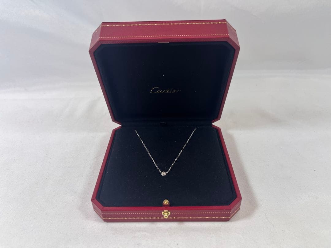 ⑤ Cartier ダムール　ネックレス　Au750 ダイヤモンド　【029】