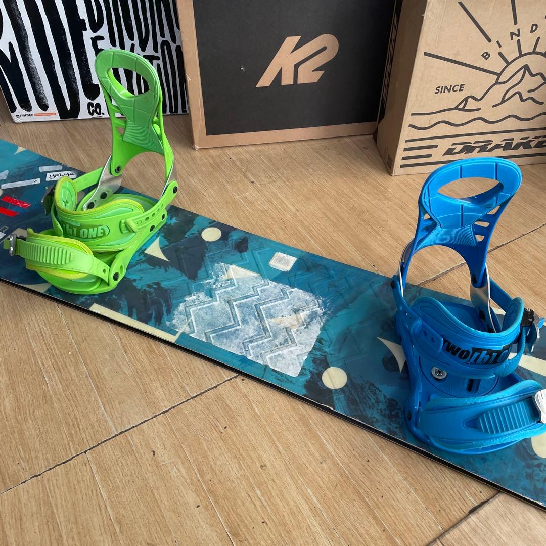 BURTON×2be1　バートン　スノーボードセット　バインディング付