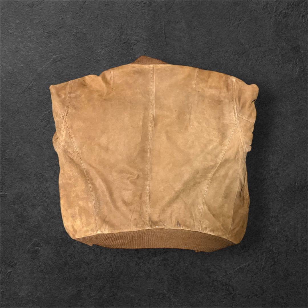 【短丈】90's vintage MA-1 フライトジャケット スウェード生地