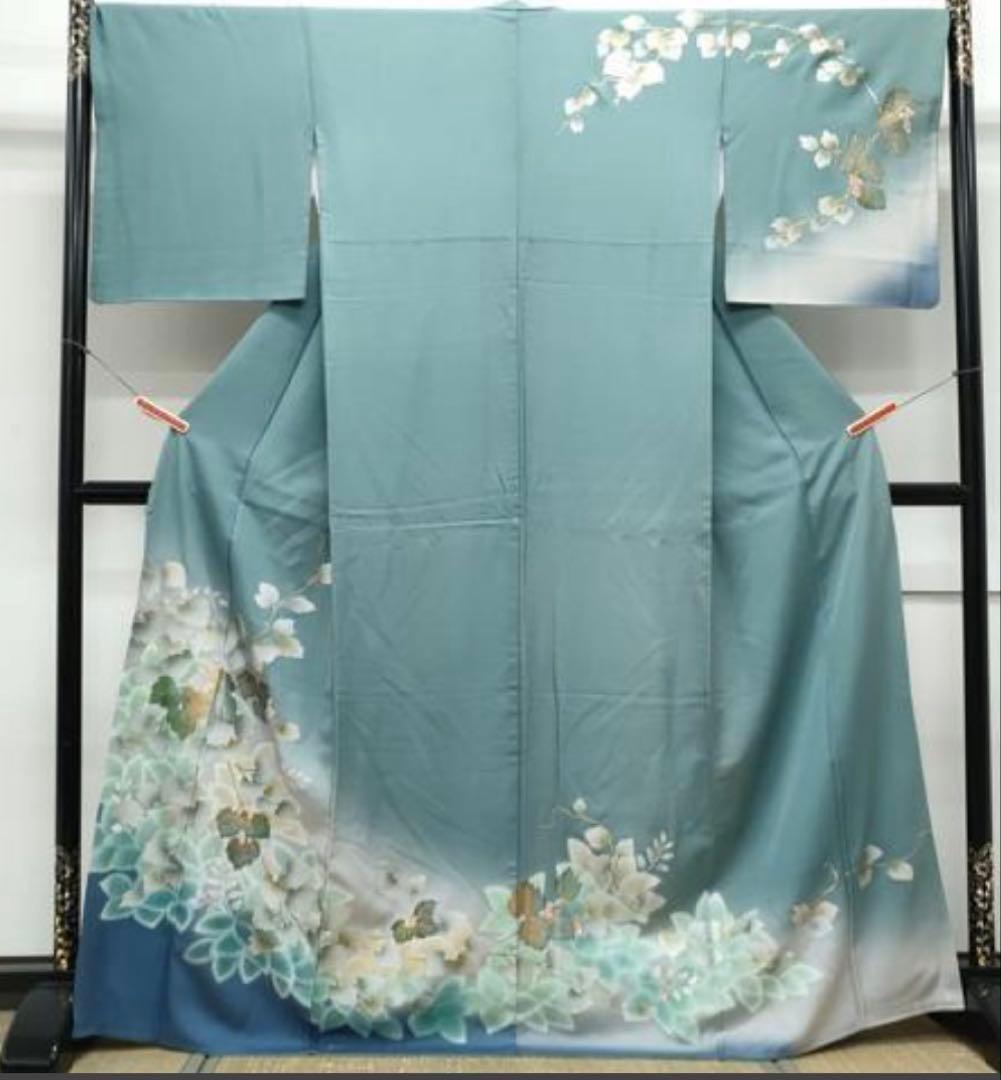 nana♡min●H-7◆着物 訪問着 フルセット◆暈し染め 金銀彩 正絹