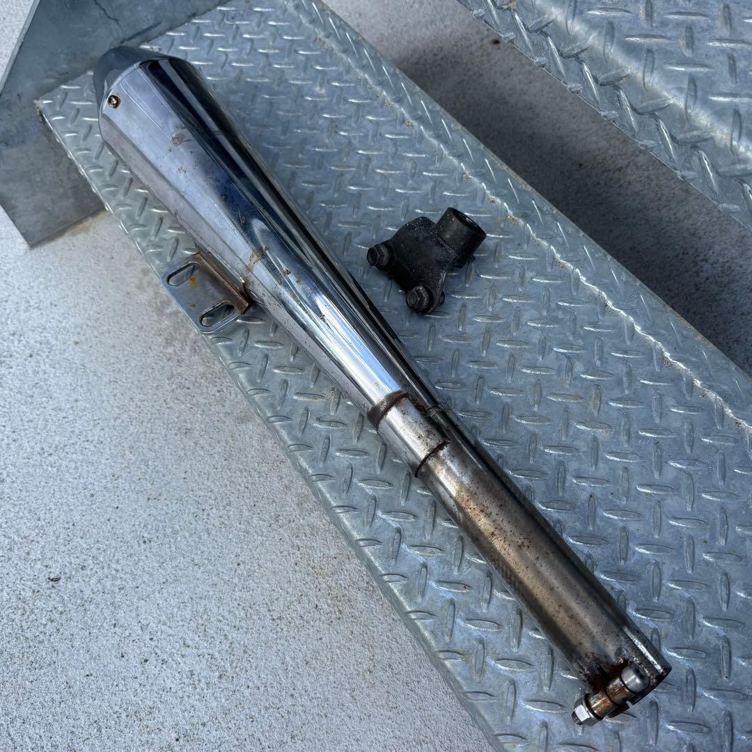 希少 ブラットスタイル スリップオン SR400用 ブラケット付き 送料込