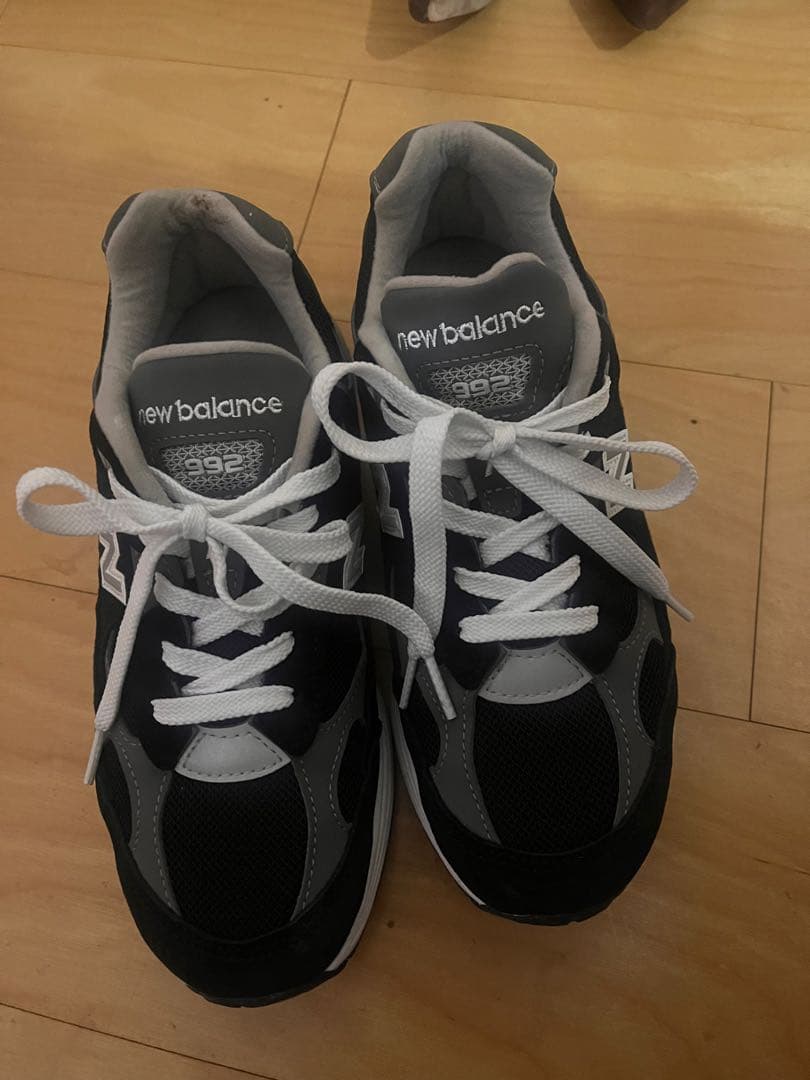 NEW BALANCE 992 スニーカー ブラック 23.5