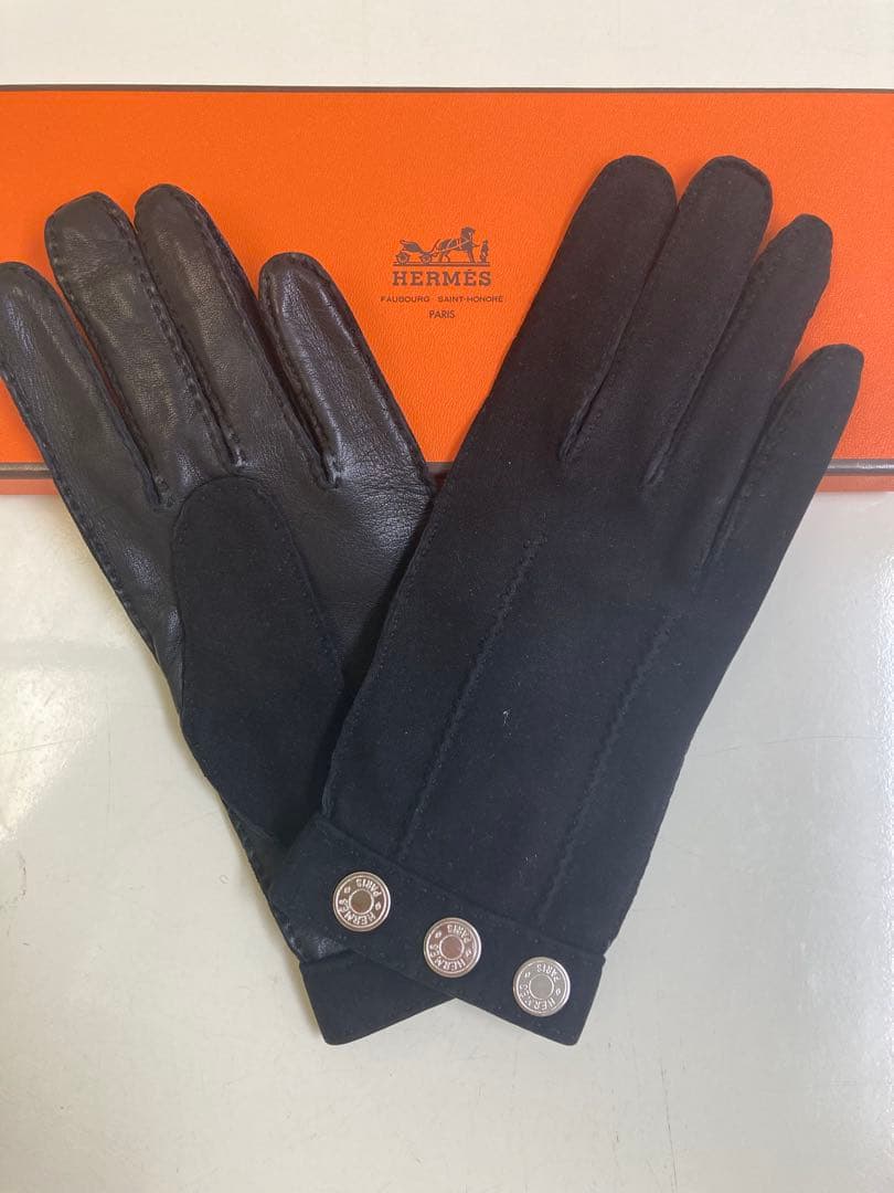 HERMES ブラック 手袋