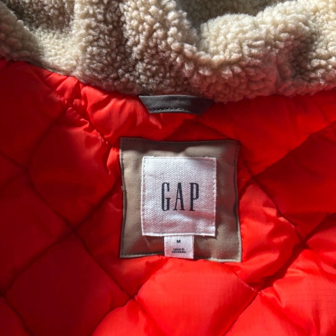 OLD GAP 短丈 ファー ミリタリー ジャケット フード N2B
