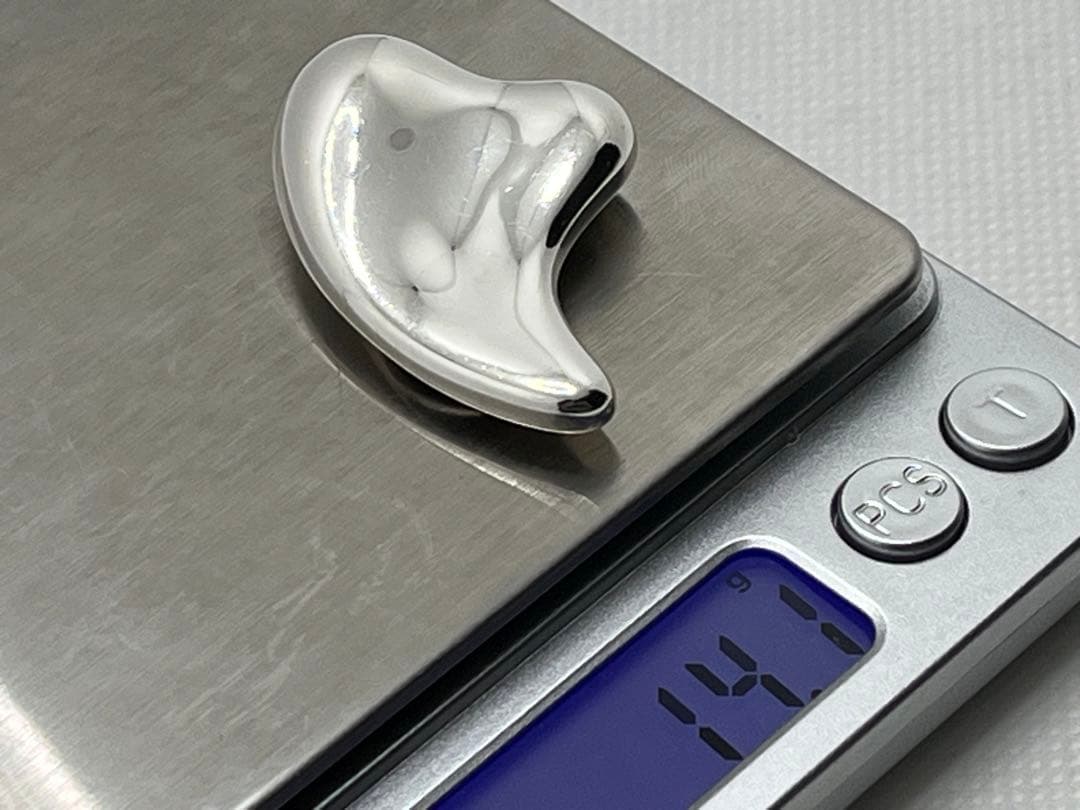 h160 美品　希少　ティファニー　フルハート　マネークリップ　シルバー　925