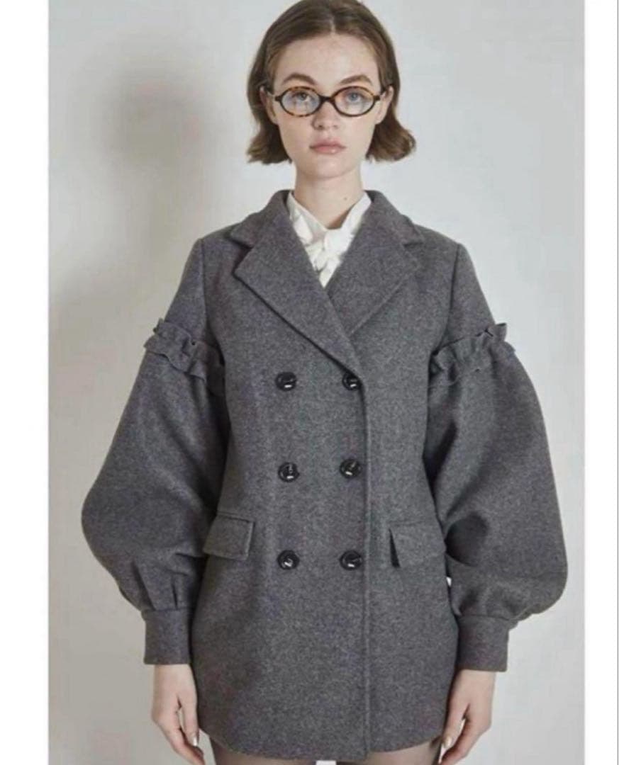 ジャケット・アウター epine volume wool tailored coat