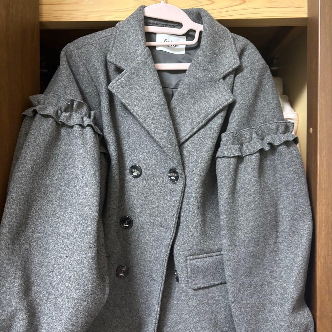 ジャケット・アウター epine volume wool tailored coat