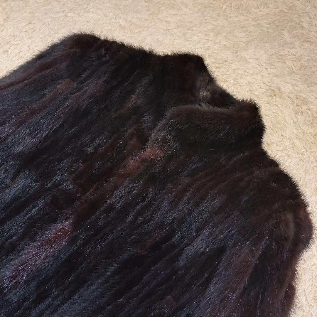 美品⭐サガミンク　ミンクコート　リアルファー　銀タグ　毛皮　ファーコート　M