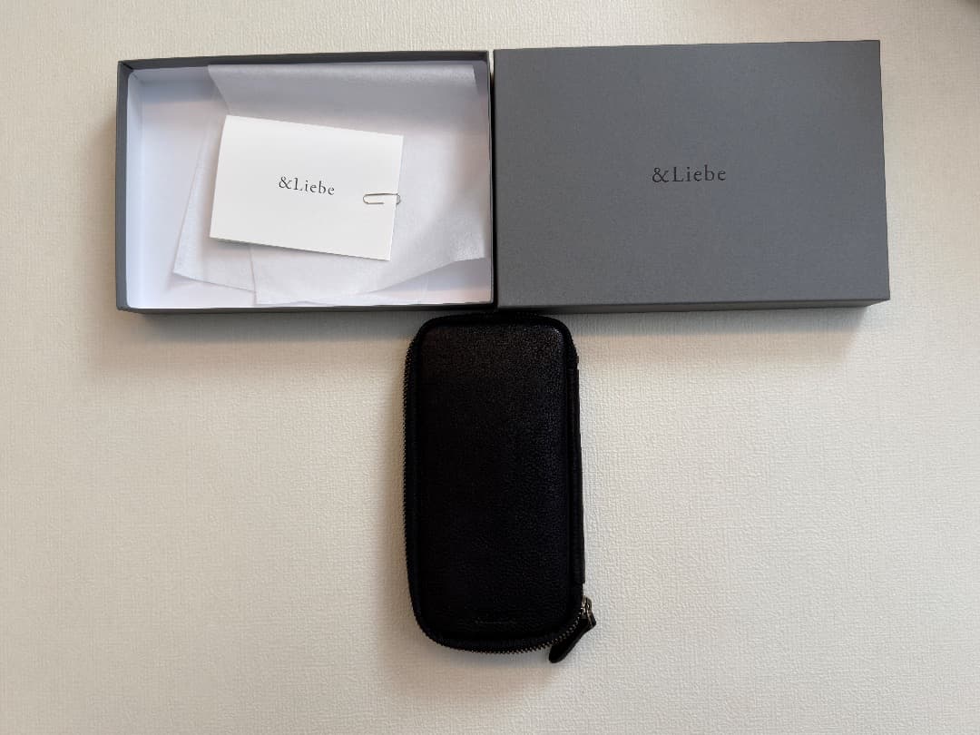 ＆Liebe 【ペブルヌメ】文具にこだわる人のジップペンケース