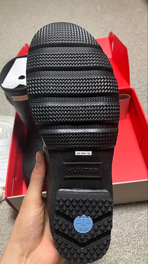 新品 HUNTER ブーツ MFS9000RMA UK8 JP27 ハンター
