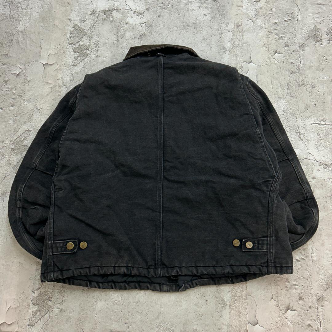 V*様 80s〜 USA製　カーハート　トラディショナルジャケット　古着　ブラッ