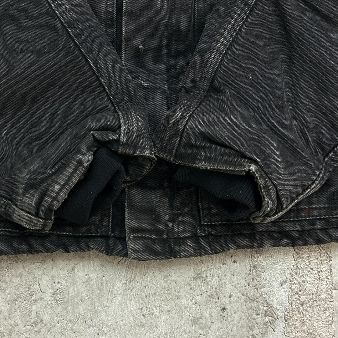 V*様 80s〜 USA製　カーハート　トラディショナルジャケット　古着　ブラッ