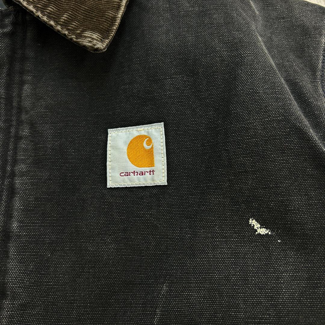 V*様 80s〜 USA製　カーハート　トラディショナルジャケット　古着　ブラッ