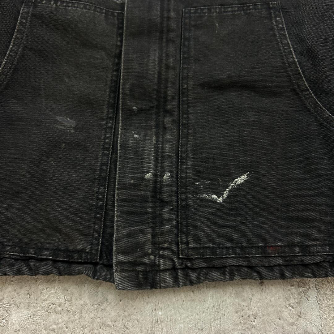 V*様 80s〜 USA製　カーハート　トラディショナルジャケット　古着　ブラッ