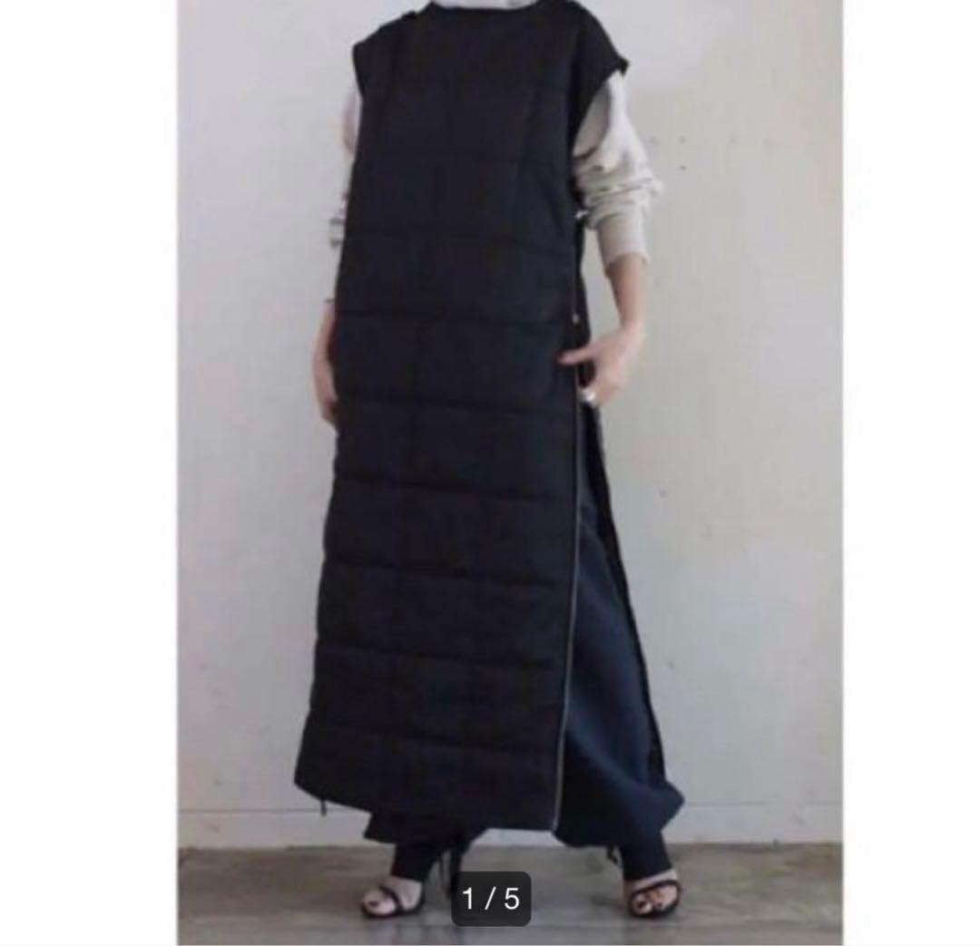 pelleq キルティングベストワンピース　Free size