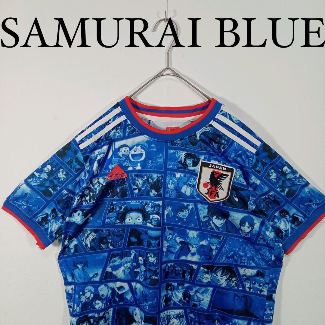 adidas SAMURAI BLUE 日本代表　ユニホーム　アニメコラボ L