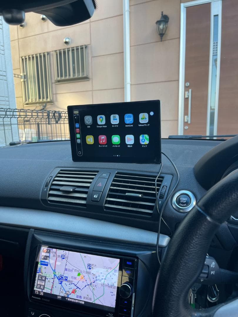 ほぼ新品！9インチポータブルCarPlay AndroidAuto 大画面