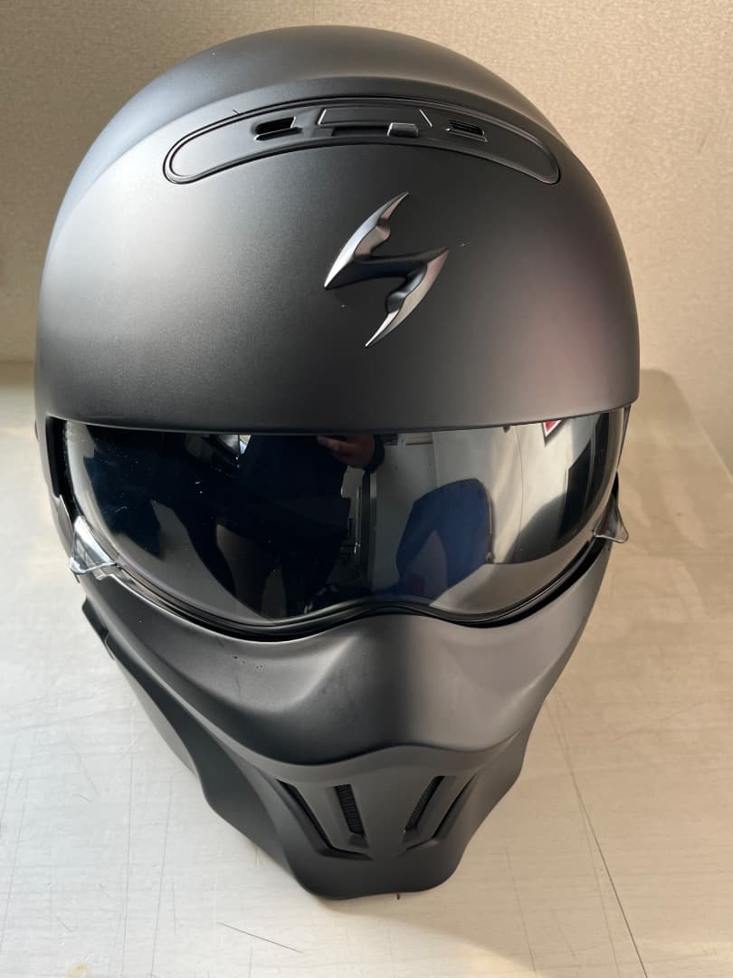スコーピオン EXO COMBAT バイク　ヘルメット　マットブラック