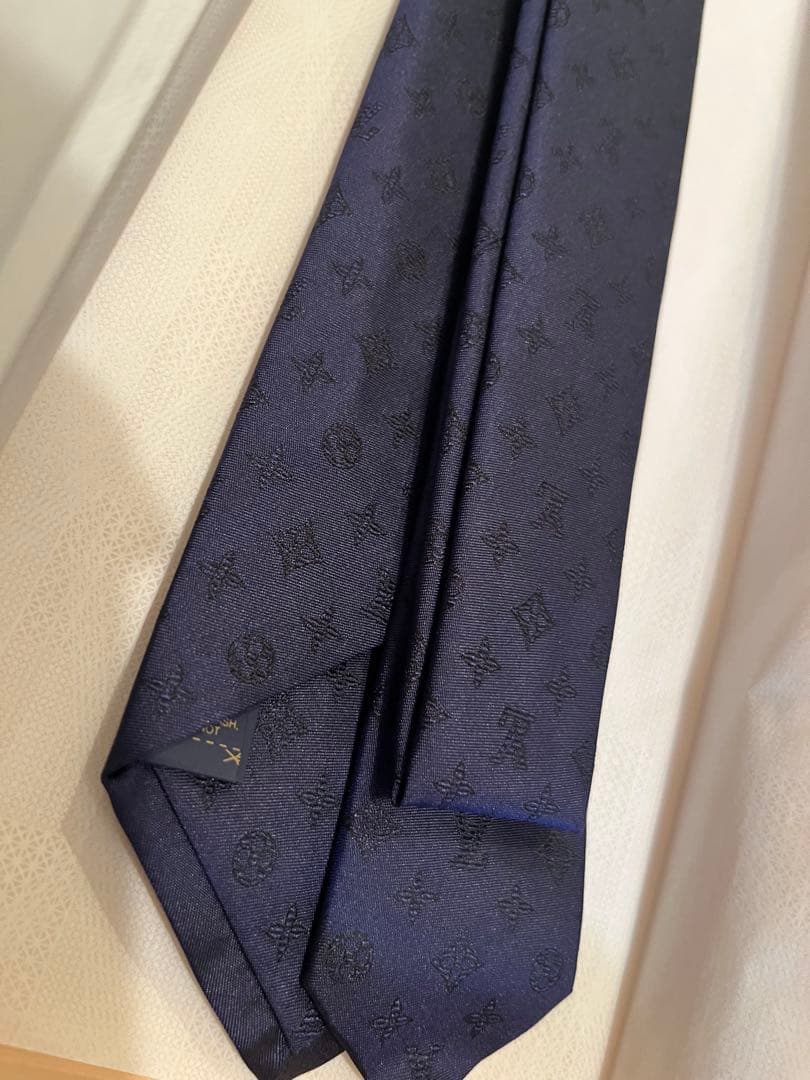 【新品】Louis Vuitton ネクタイ ネイビー
