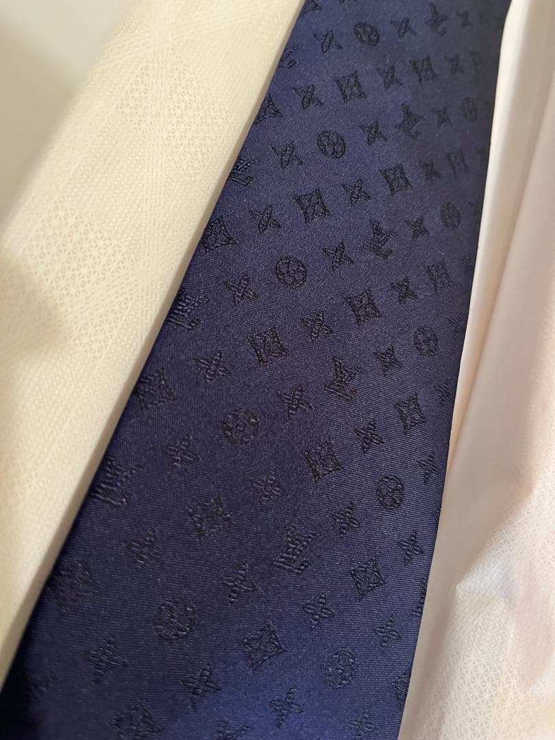 【新品】Louis Vuitton ネクタイ ネイビー