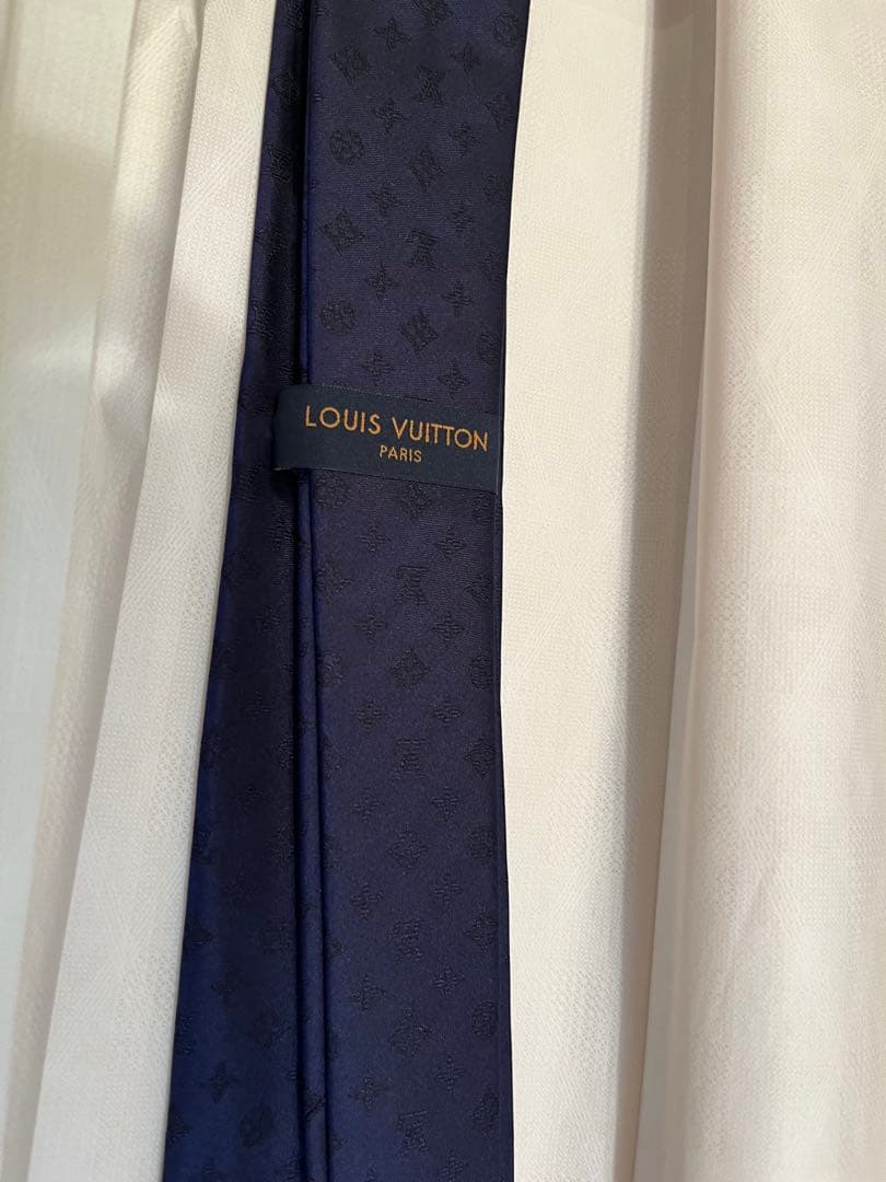 【新品】Louis Vuitton ネクタイ ネイビー