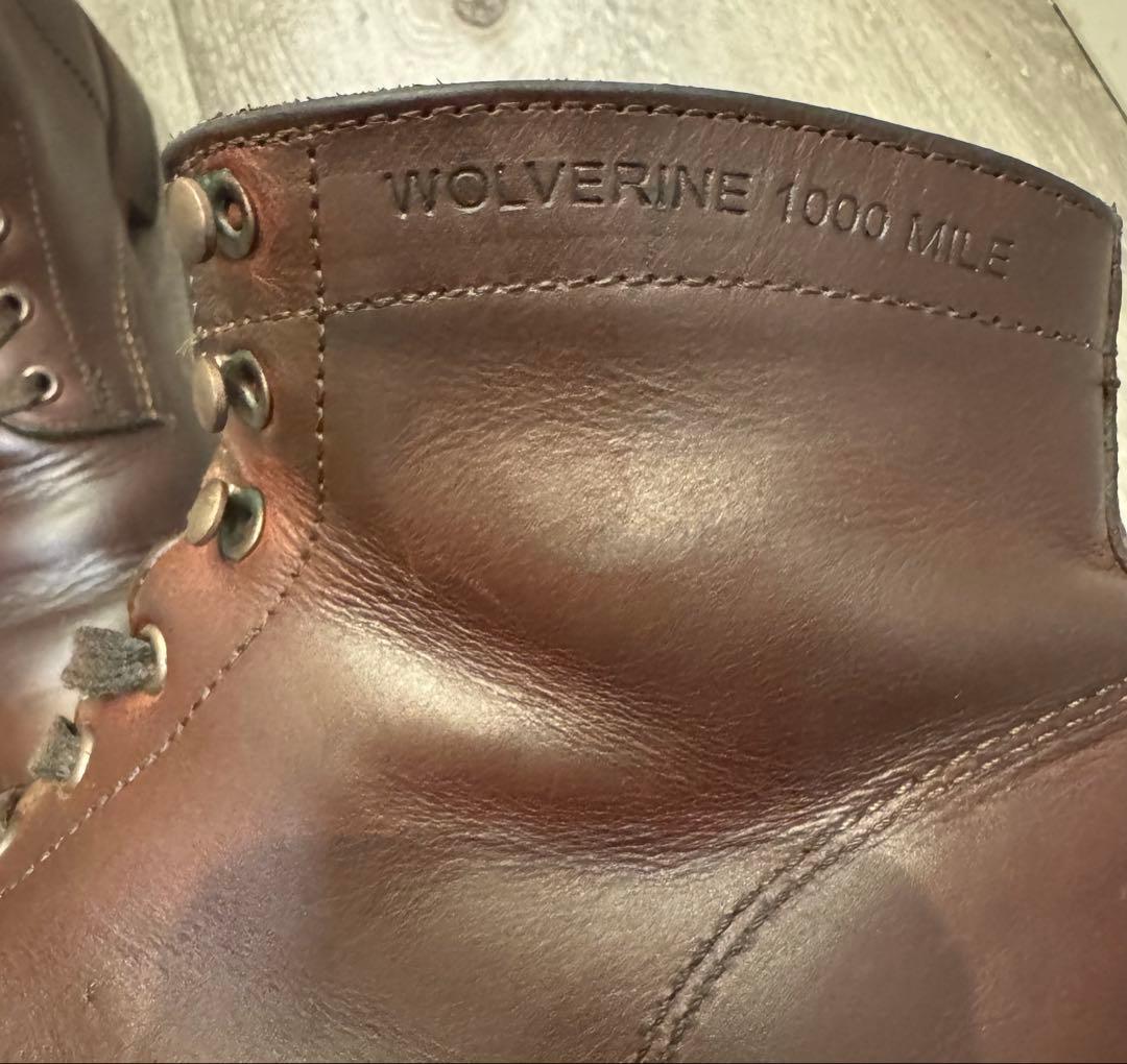 WOLVERINE 1000MILE レースアップブーツ ブラウン