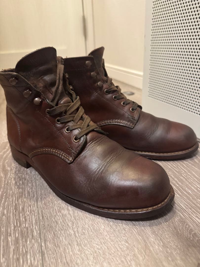 WOLVERINE 1000MILE レースアップブーツ ブラウン